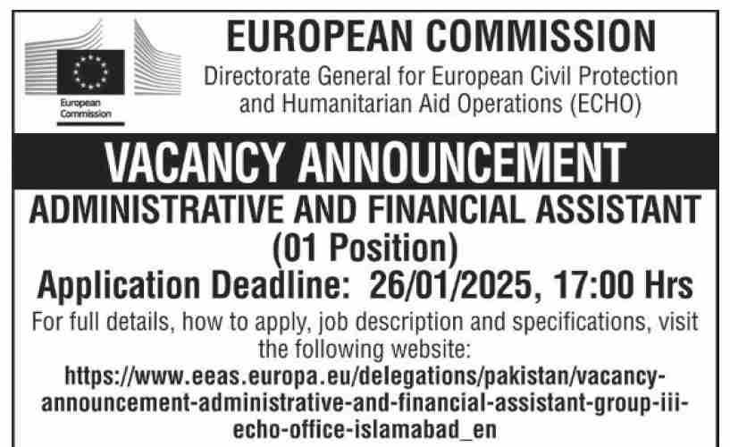 Administrative and Financial Assistant Jobs at European Commission